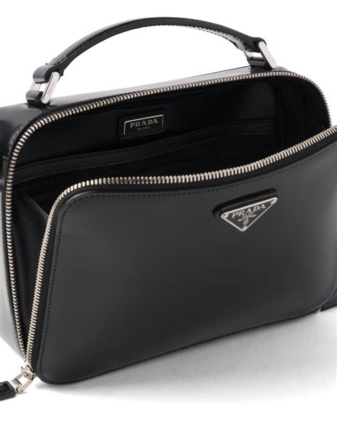 medium prada brique brushed leather bag|Medium Prada Brique Brushed Leather Bag.